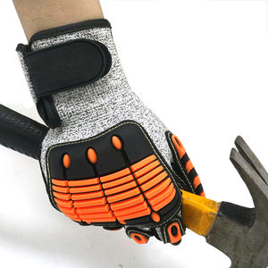 Gants de mécanicien résistants aux coupures Sandy Level 5 Écran tactile revêtu de nitrile avec produit de sécurité anti-vibration TPR Protection contre les chocs - Product Image 4