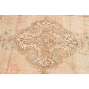 Turkish Area Rug 3.9x7.1 ft (120x215 cm), Vintage <b>Brown</b> Patchwork <b>Wool</b> Rug - Product Image 5