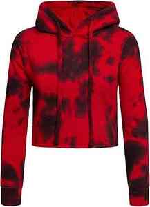 2025 automne hiver grande taille décontracté polaire doublé pull à capuche XS haut court sweat avant Logo Streetwear Style pour les femmes - Product Image 2