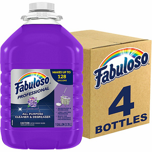 น้ำยาทำความสะอาดอเนกประสงค์และดับกลิ่น Fabuloso Professional กลิ่นลาเวนเดอร์ ขนาด 1 แกลลอน บรรจุ 4 ขวดต่อกล่อง (US05253ACT) - Product Image 1