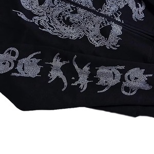 Sudadera con Capucha de Felpa con Pedrería, 100% Algodón, Elegante, Unisex, para Invierno, con Detalles Brillantes de Cristal, Ropa Urbana, Venta al por Mayor - Product Image 6