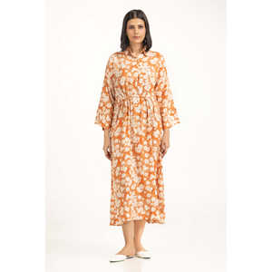 ชุดลำลอง WM-DRS-WS25-701 คอปกสี่เหลี่ยม เอวยางยืด ตกแต่งซิป ระบายอากาศได้ดี โปร่งแสง สำหรับสาวออฟฟิศ ทรงปกติ - Product Image 2