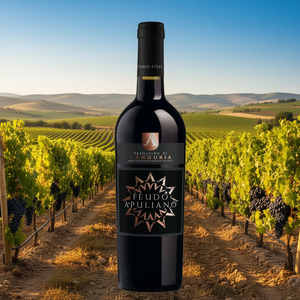 Feudo Apuliano Primitivo Di Manduria DOC Intense Full-Bodied 750ml Red <b>Wine</b> 6 Bottles Per Box Apulian <b>Wine</b> - Product Image 3