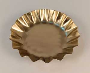 Bandeja de Servir Moderna de Metal Dorado Martillado con Diseño de Estrella, Patrón Decorativo Multifuncional para Hogar, Hotel, Boda - Product Image 2