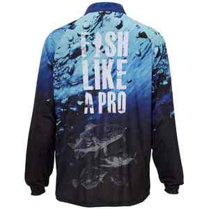 Camiseta de Pesca de Manga Larga para Hombre, Premium, Elástica, de Secado Rápido, UPF 50, Impermeable, Antiestática, Ligera, de Spandex/Algodón, con Estampado por Sublimación - Product Image 4