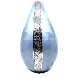 Urne en forme de larme de perles bleu clair avec conception de coeur pour cendres humaines Fournisseur d'urne funéraire commémorative pour adultes - Product Image 5
