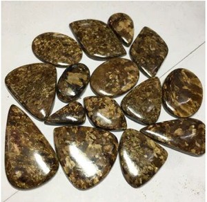 Bronzit Cabochon Pierres précieuses en vrac Coupe ovale 3mm Hauteur de l'article Haute qualité naturelle - Product Image 4