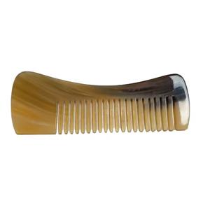 Peine de barba de cuerno de búfalo natural hecho a mano antiestático, tamaño de bolsillo, ecológico - Product Image 1