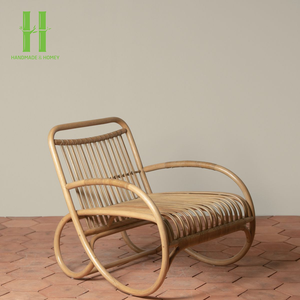 Vietnam Manufactured <b>Rustic</b> Rattan Leisure <b>Dining</b> <b>Chair</b> Natural Boho Vintage Home Furniture for Hotel Outdoor Villa Use - Product Image 2