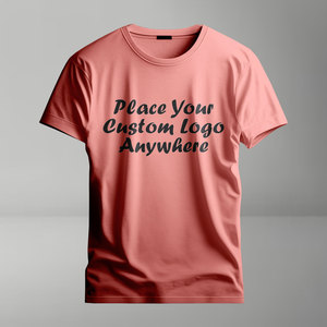 เสื้อยืดผ้าฝ้ายสำหรับผู้ชายพิมพ์โลโก้ได้ตามต้องการดีไซน์ลำลองแขนสั้นทรงโอเวอร์ไซส์ - Product Image 2