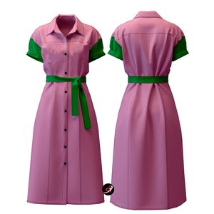 Vestido largo Maxi estándar completo 100% algodón Alpha kapa Alpha SLIM-Fit ligero Ropa de playa vestidos de mujer de talla grande - Product Image 4