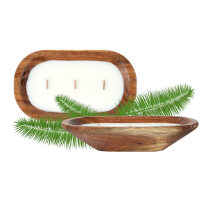 Bougeoir en bois de manguier avec parfum personnalisé à bas prix en bois de paulownia pour la décoration de Noël à la maison - Product Image 2
