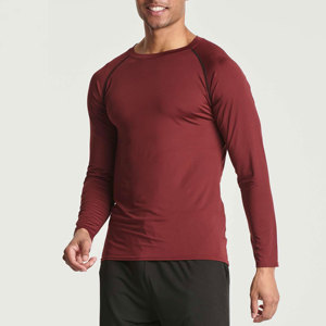 Best Selling Long Sleeve <b>Compression</b> T <b>Shirt</b> Gym Athletic Workout Cold Weather Round Neck <b>Compression</b> <b>Shirt</b> For Men - Product Image 2
