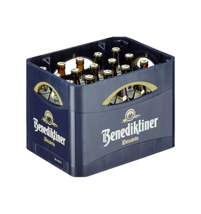 Bière de blé sans alcool Benediktiner 20x0.5L, caisse réutilisable, naturellement opaque, pétillante, fraîche, avec une douceur maltée, pour restaurants et - Product Image 2