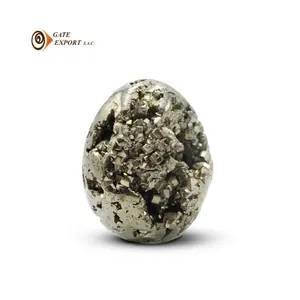 黄铁矿形鸡蛋/天然黄铁矿/天然宝石/秘鲁宝石/100% 天然