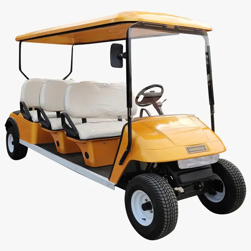 オフロードで使用される最高品質の4人乗り6人乗り電動ゴルフカート、カーティスコントローラー付きユーティリティバギーゴルフカートを購入する