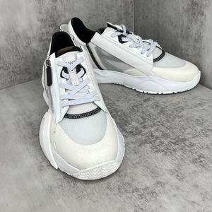 Chaussures de course de qualité supérieure, baskets en cuir véritable de créateur, baskets épaisses pour hommes, fermeture à lacets, chaussures respirantes et douces - Product Image 2