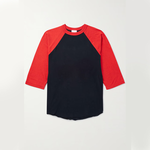 เสื้อยืดถักผ้าฝ้าย100% สำหรับทุกเพศเสื้อแขนแร็กแลนแบบลำลองสำหรับผู้ใหญ่โลโก้ตามสั่งไม่ยับ - Product Image 1