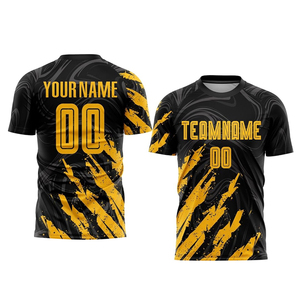 Calidad superior Cantidad a granel Bajo MOQ Uniforme de fútbol para ropa deportiva Precio al por mayor Logotipo personalizado Camiseta de fútbol de manga corta - Product Image 1