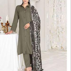 2024 Top marque Collection haute qualité laine fête porter des costumes pour femmes inde et Pakistan Style Salwar Kameez - Product Image 1