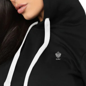 Conjunto de Sudadera con Capucha y Pantalones Deportivos de Forro Polar para Mujer, Color Sólido, Ecológico, Transpirable, Manga Larga, Ropa Deportiva Informal con Estampado de Letras - Product Image 6