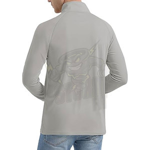 UPF 50+ Mens Long Sleeve Fishing Shirt Sublimation UV Protection Jogging Wear Shielding Quick Dry Lightweight Shirt - Product Image 4