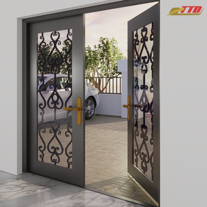 Elegantes puertas de entrada delantera de hierro forjado, diseños personalizados para mejorar el atractivo y la seguridad de Vietnam, hechas en Vietnam - Product Image 6