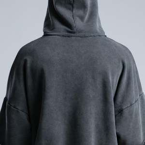 Sudadera con capucha de ropa de calle de alta calidad, sudaderas con capucha de lavado ácido de doble capa, recién llegado, Sudadera con capucha transpirable de lavado ácido de doble capa para hombres - Product Image 6