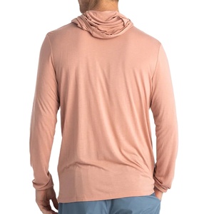 Sudadera con capucha de pesca de manga larga ligera para hombre con logotipo personalizado 2025, camisa con estampado sólido de secado rápido, protección de alta calidad - Product Image 2
