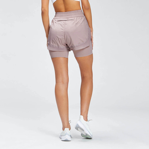Vêtements de fitness femmes Double couche Shorts à vendre/poids léger et matériau respirant fait femmes Double couche Shorts - Product Image 2