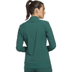 Uniformes Médicos Personalizados para Mujer, Antiarrugas, con Cierre, Mangas Tejidas, Chaquetas de Hospital de Alta Calidad, Spandex/Poliéster - Product Image 5