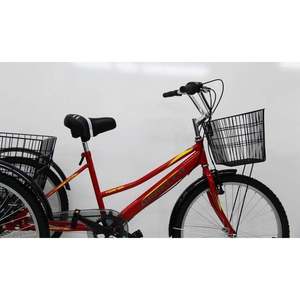 Vélo cargo électrique à trois roues Dorello Bisiklet 1234 rouge avec panier en aluminium, 18 vitesses, roue de 16 pouces, capacité de charge de 100 kg - Product Image 2