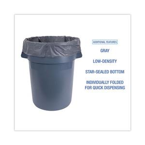 Boardwalk H7658PGK Lot de 100 sacs poubelle industriels par carton, 60 gallons, 1,3 mil, 38 pouces X 58 In. Faible densité linéaire pour les poubelles - Product Image 6