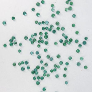 Cabujones de Esmeralda redondos sueltos de 4mm a 6mm Joyas de piedras preciosas naturales de Zambia - Product Image 4