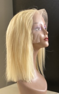 Perruque Lace Frontal wig Hd à cuticules alignées, 16 pouces, pre-plucked, densité 150%, vente en gros, en stock - Product Image 3