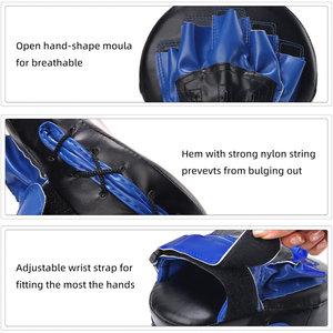 นวมฝึกต่อยมวยหนังวัวแท้ yblack Winning Focus mitts นวมฝึกชกมวยนุ่มทำจากหนังวัวแท้ดีไซน์ใหม่ - Product Image 5
