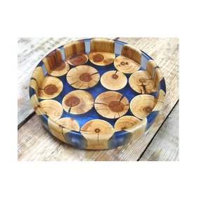 Bol en résine fait à la main au design élégant et moderne d'aspect de luxe pour ustensiles de cuisine vaisselle utilisation de table décoration supérieure utilisation bol en résine époxy - Product Image 2