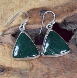 ต่างหูตะขออัญมณีหรูหราเครื่องประดับทำด้วยมือต่างหู925อาเกตธรรมชาติสีเงินสเตอร์ลิงต่างหูของขวัญเครื่องประดับสำหรับผู้หญิง - Product Image 4