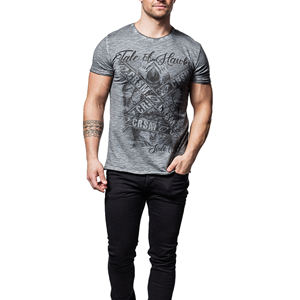 Camisetas Unisex de algodón 100% para hombre, serigrafía con logotipo personalizado, tela con hombros caídos, diseño de gran tamaño y peso pesado - Product Image 5