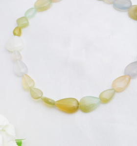 Bracelet en opale bleue naturelle fantaisie, perles de pierres précieuses pour la fabrication de bijoux fins - Product Image 1