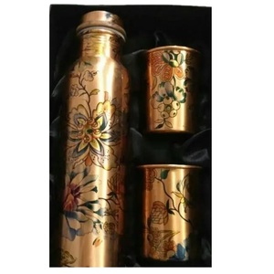 High-Class Custom Printed Copper <b>Water</b> Bottle Most Demanded Plastic Drinkware for Table Use - Product Image 1