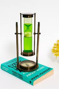 Sablier en métal industriel adapté aux espaces de bureau modernes, aux salles d'étude à domicile et aux accessoires de décoration de bureau - Product Image 5