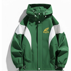 Veste Softshell d'hiver unisexe pour sports de plein air, capuche, toile imperméable, polaire, fermeture éclair, motif imprimé décontracté, imperméable - Product Image 6