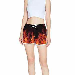 2025 Short taille moyenne extensible 100% polyester respirant pour femmes avec technique de lavage par sublimation 3D - Product Image 6