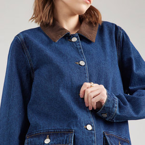 Veste denim toutes saisons pour femmes conçue pour la mode décontractée toute l'année - Product Image 3