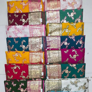 Banarasi silk fabric make to fancy dress <b>material</b> - Product Image 3