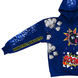 Men's Heavy Weight 100% Cotton Acid Wash Hoodies Sun Faded Embroidered Logo 450 OEM Fleece Print Different Colors for Winter <b>Boy</b> - Product Image 4