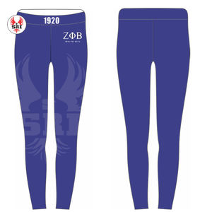 Zeta Phi Beta Leggings de moda personalizados Ropa deportiva Premium Gym Leggings para mujer Fitness Peach-knead Butt Leggings - Product Image 1