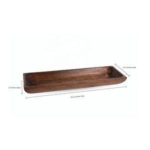 Bol de service de pâte en bois de conception Unique de haute qualité jetable pour la maison hôtel utilisation commerciale servant des aliments polis en gros - Product Image 6