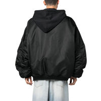 Blouson Bomber Décontracté Personnalisé en Satin pour Homme – Hiver, Vente en Gros, Teint Uni, Écologique, Coupe-Vent, Réversible, Respirant